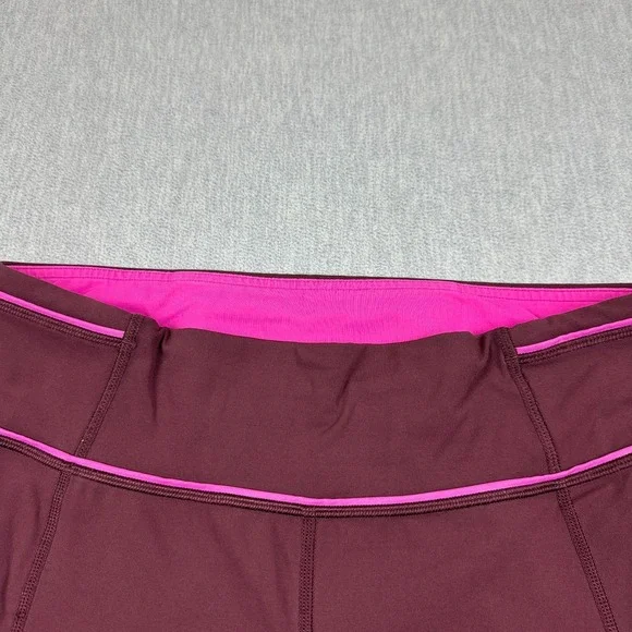 Lululemon Womens Leggings 8 Red Pace Queen Tight 26" Luxtreme Yoga Athletic - Picture 3 of 15